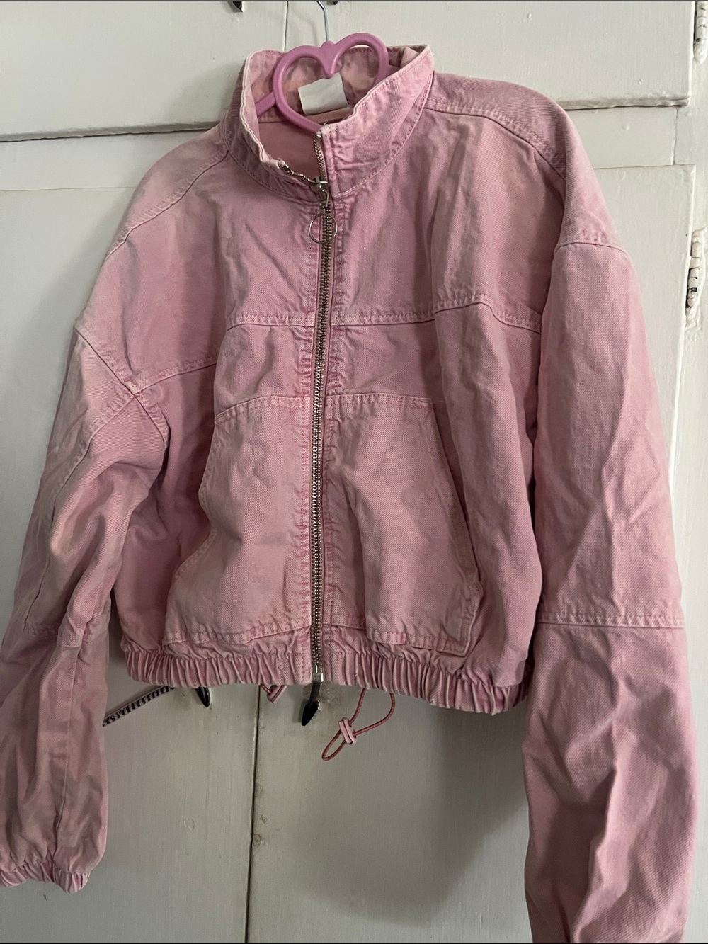 BDG Light Pink Jacket denim jacket in size large vintage!